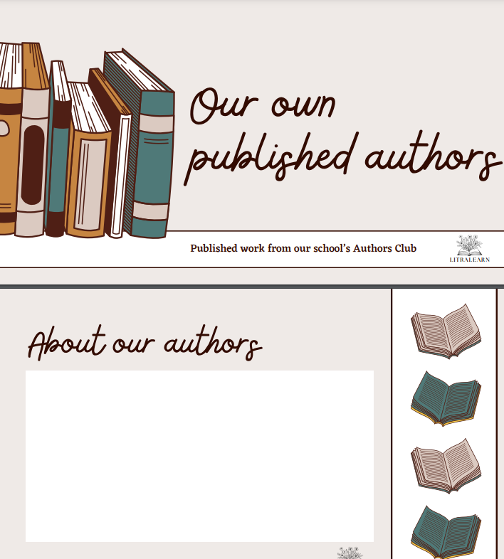 Published Authors Display Poster